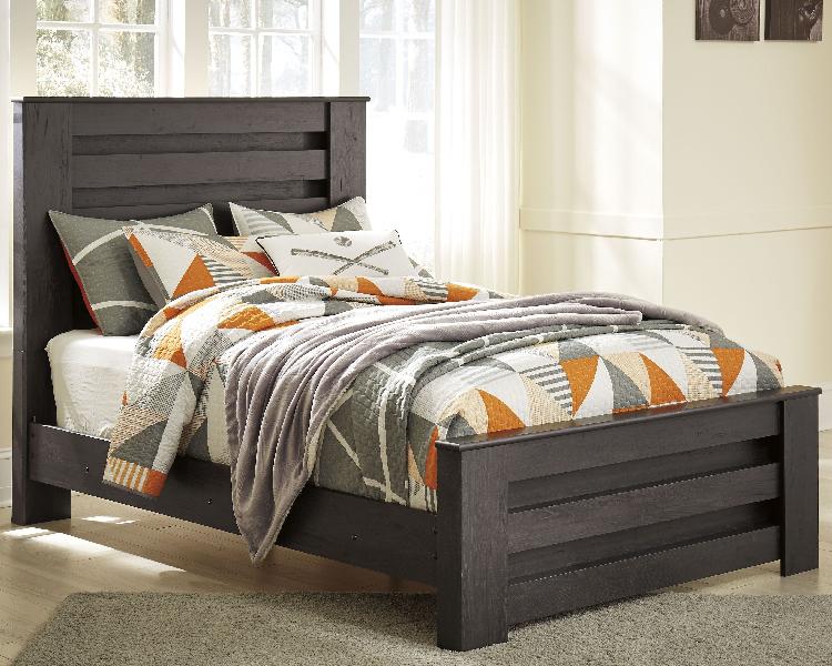 Image of Brinxton - Full Panel Bed - Charcoal