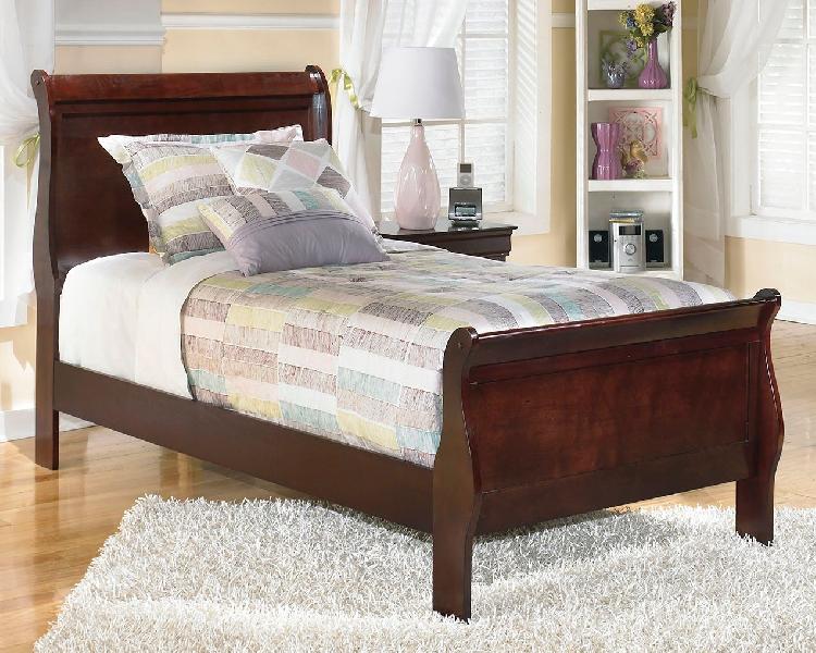 Image of Alisdair - Twin Sleigh Bed - Dark Brown
