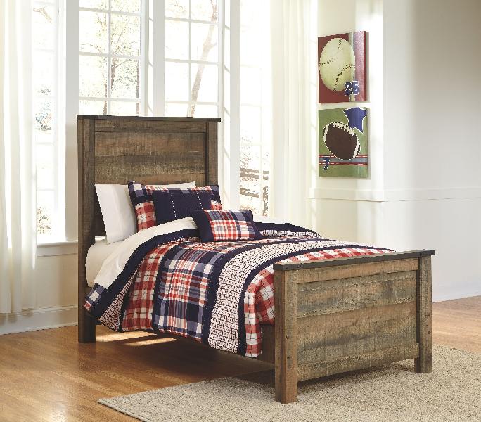 Image of Trinell - Twin Panel Bed - Brown