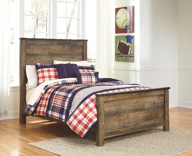Image of Trinell - Full Panel Bed - Brown