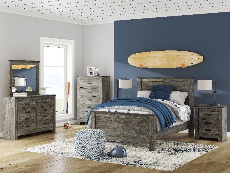 Image of Frandern - Six Drawer Dresser - Gray