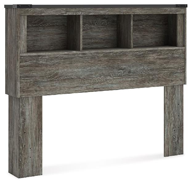 Image of Frandern - Full Bookcase Headboard - Gray