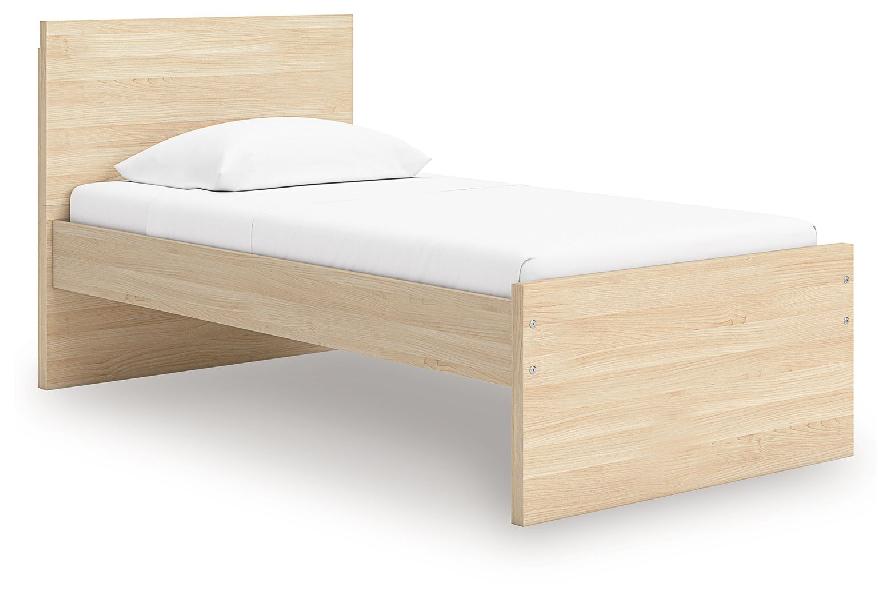 Image of Onita - Twin Panel Platform Bed - Natural