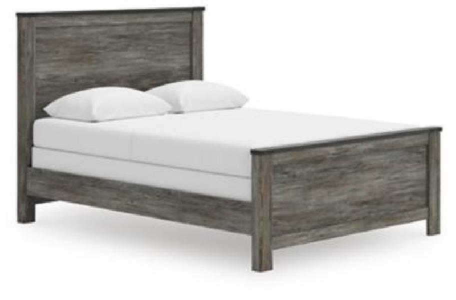 Image of Frandern - Twin Panel Bed - Black / Gray