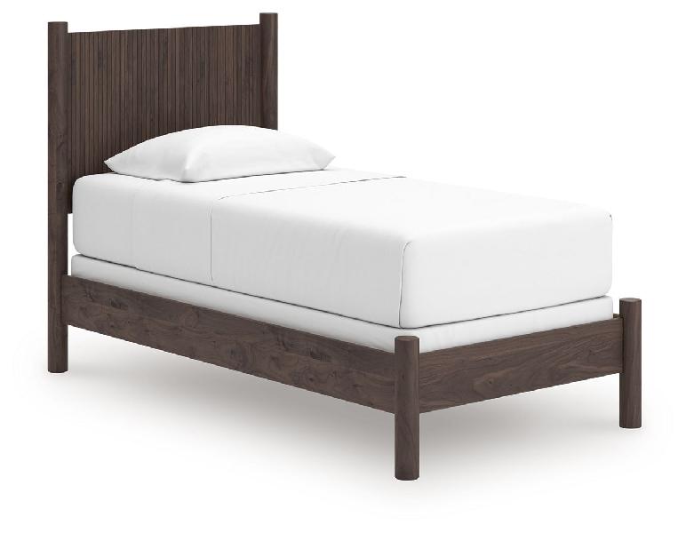 Image of Pamytta - Twin Panel Bed - Brown