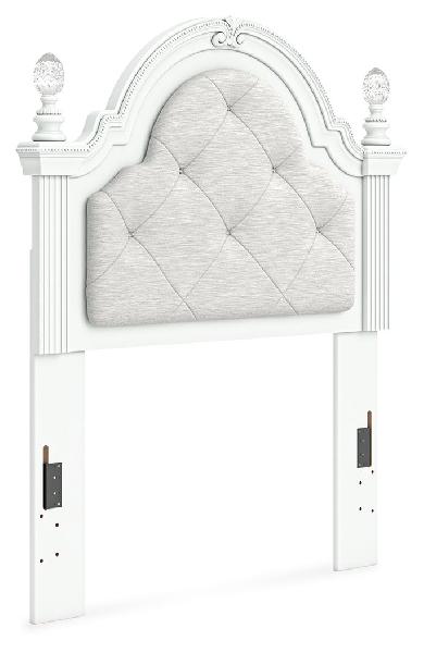 Image of Kozlani - Twin Upholstered Panel Headboard - White