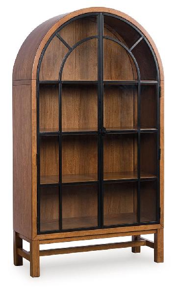 Image of Greddinton - Display Cabinet - Brown / Black