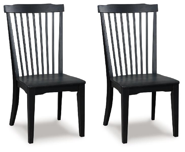 Image of Greddinton - Dining Room Side Chair (Set of 2) - Black