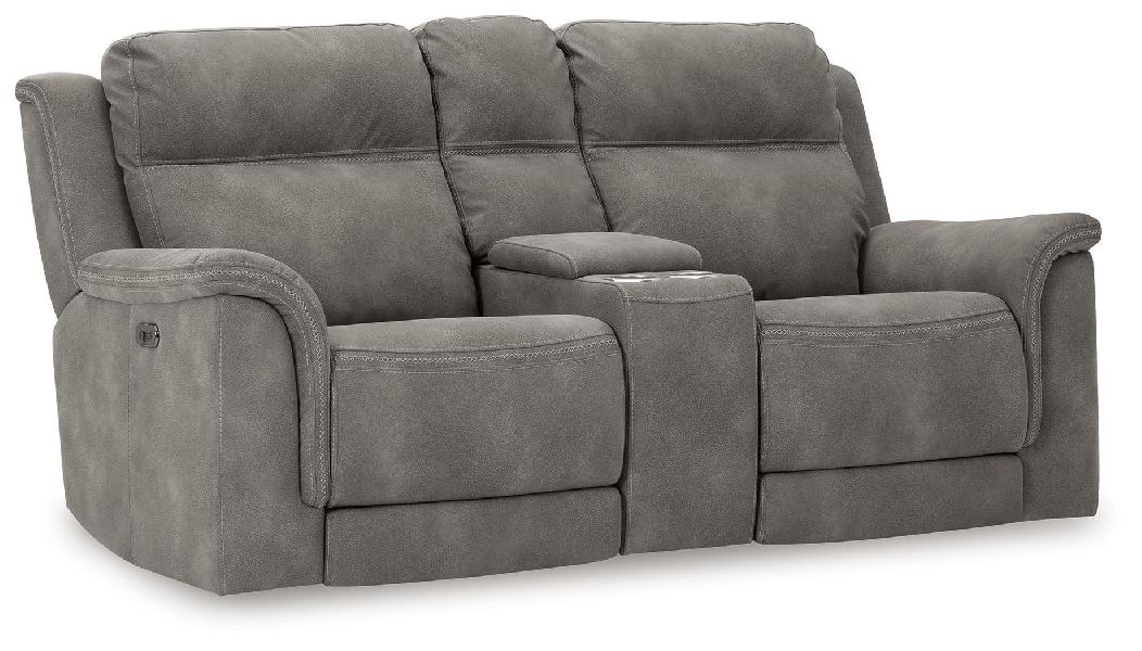 Image of Next-Gen Durapella - Pwr Rec Loveseat/Con/Adj Hdrst - Microfiber - Slate