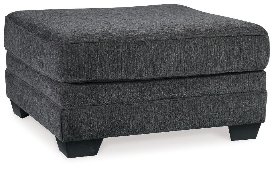 Image of Tracling - Oversized Accent Ottoman - Slate