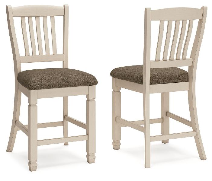 Image of Bolanburg - Upholstered Barstool (Set of 2) - Beige