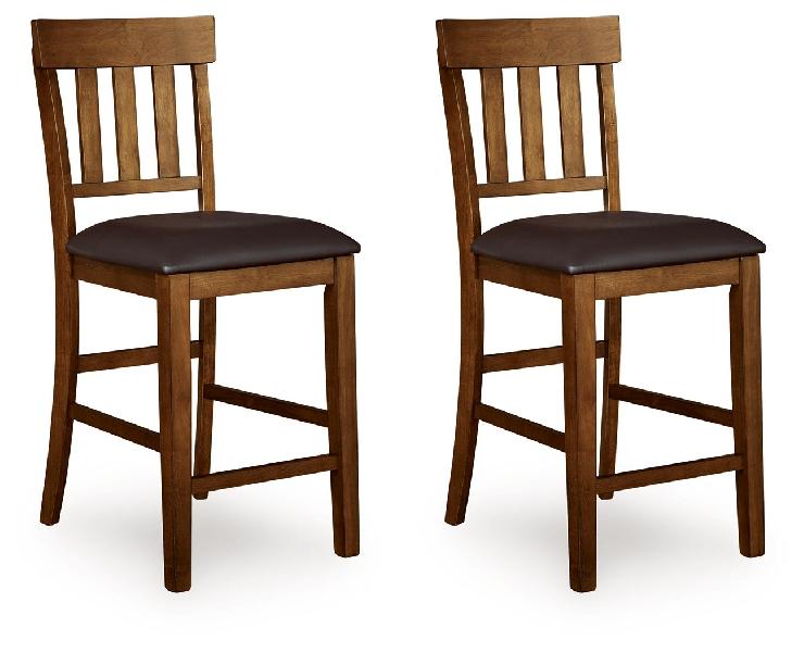 Image of Ralene - Upholstered Barstool (Set of 2) - Medium Brown