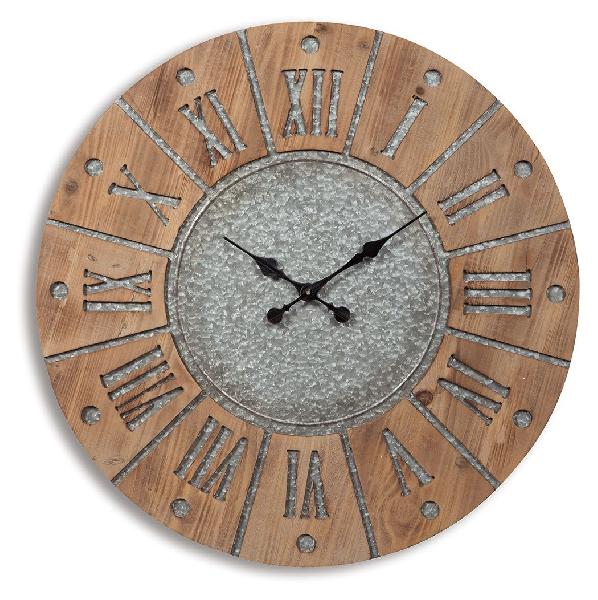 Image of Payson - Wall Clock - Antique Gray / Natural