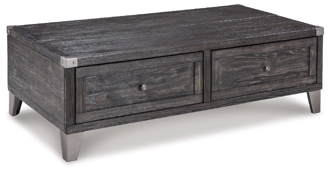 Image of Todoe - Lift Top Cocktail Table - Dark Gray