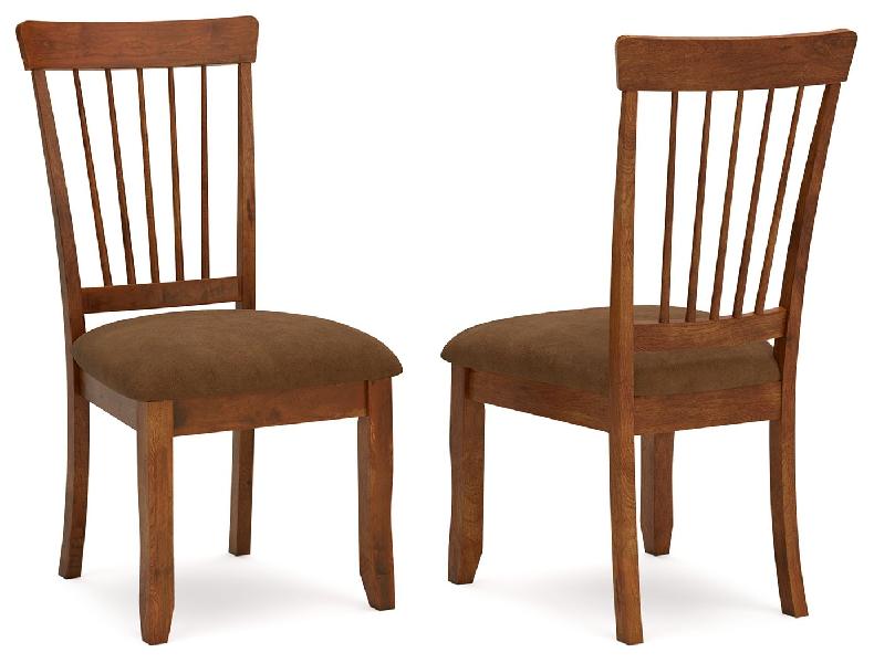 Image of Berringer - Dining UPH Side Chair (Set of 2) - Rustic Brown