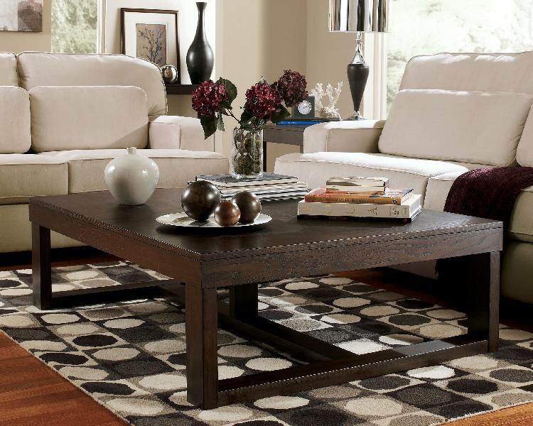 Image of Watson - Rectangular Cocktail Table - Dark Brown