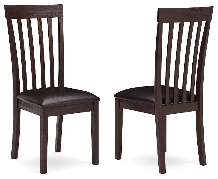 Image of Hammis - Dining UPH Side Chair (Set of 2) - Dark Brown