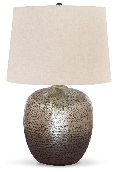 Image of Magalie - Metal Table Lamp  - Antique Silver Finish