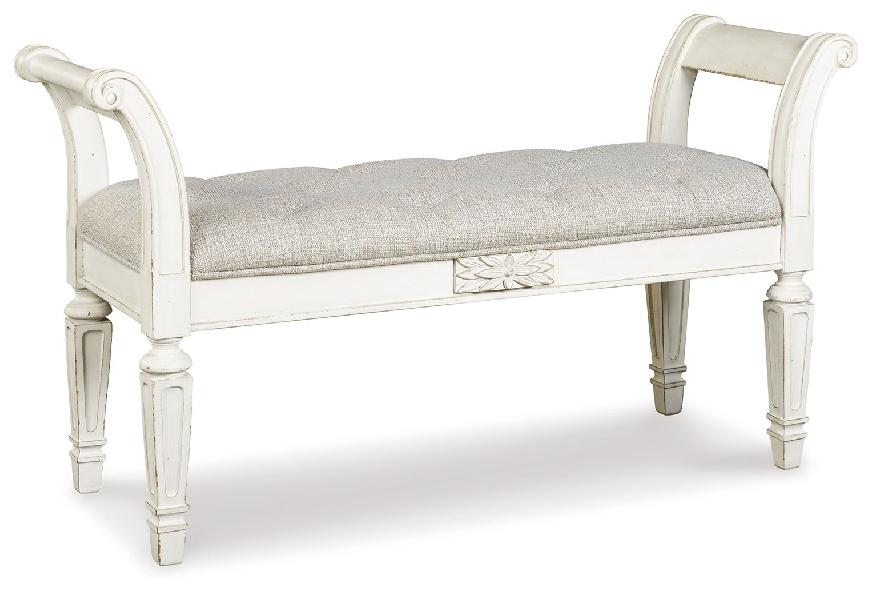 Image of Realyn - Accent Bench - Antique White