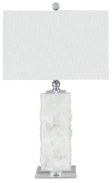 Image of Malise - Alabaster Table Lamp  - White