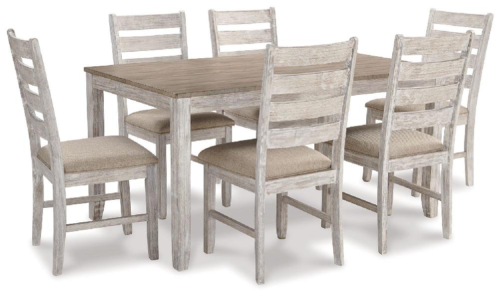 Image of Skempton - Dining Room Table Set (Set of 7) - White
