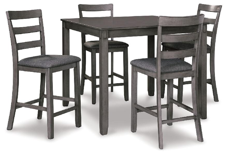 Image of Bridson - Square Counter TBL Set (Set of 5) - Gray