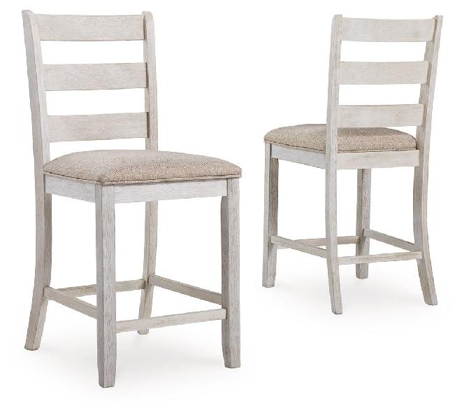 Image of Skempton - Upholstered Barstool (Set of 2) - White