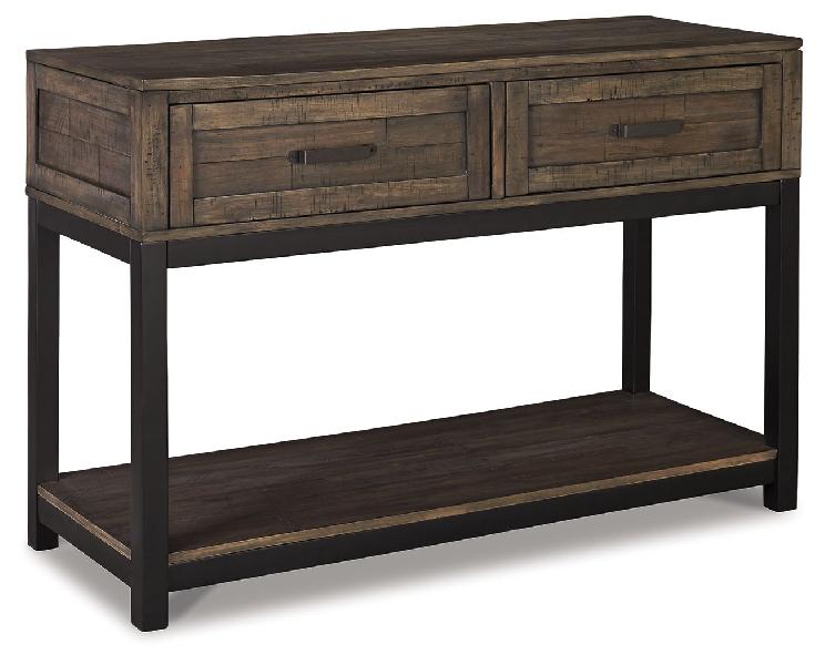 Image of Johurst - Sofa Table - Grayish Brown