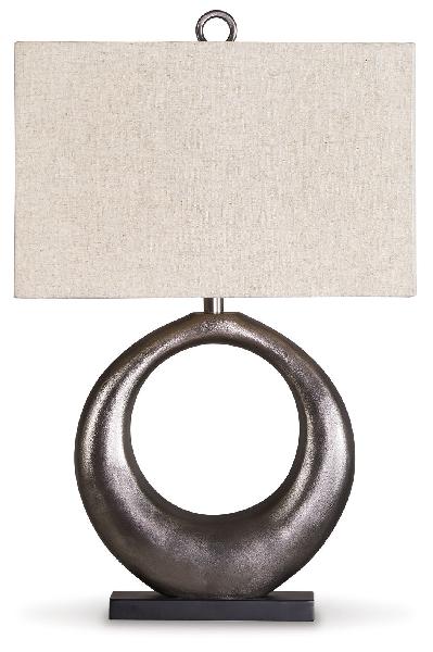 Image of Saria - Metal Table Lamp  - Antique Silver Finish