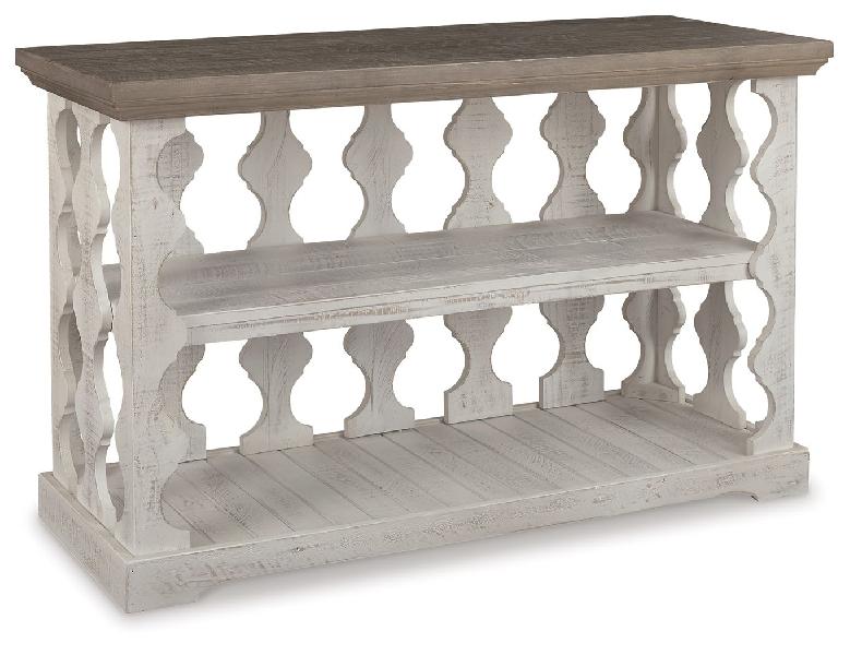 Image of Havalance - Console Sofa Table - Gray / White