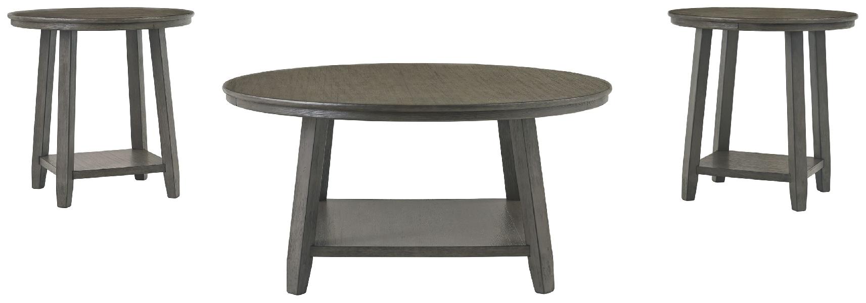 Image of Caitbrook - Occasional Table Set (Set of 3) - Gray