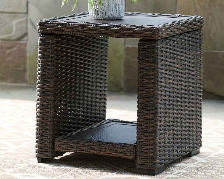 Image of Grasson Lane - Square End Table - Brown