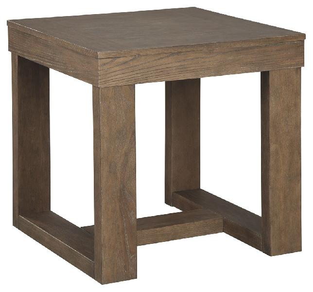 Image of Cariton - Square End Table - Gray