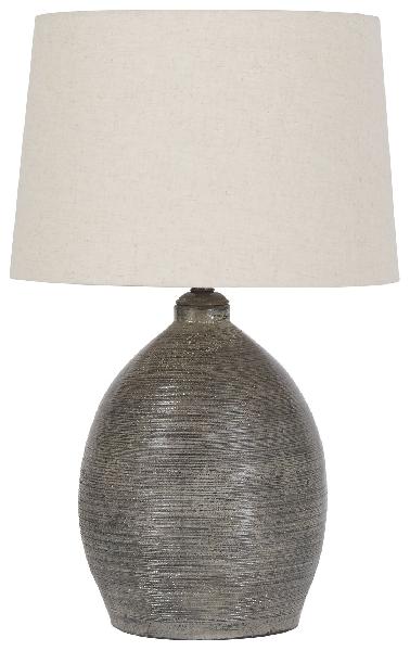 Image of Joyelle - Terracotta Table Lamp  - Gray