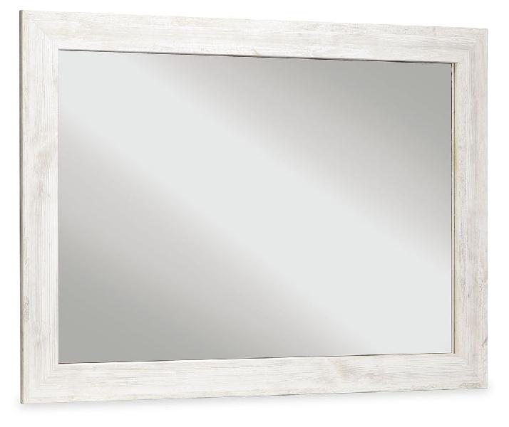 Image of Paxberry - Bedroom Accent Mirror - Whitewash
