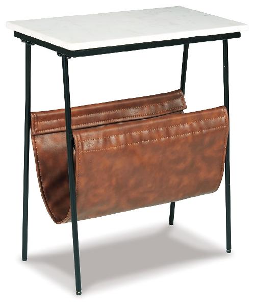 Image of Etanbury - Accent Table - Brown / Black / White