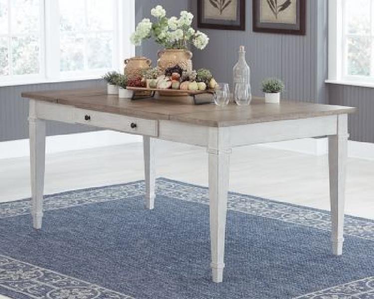 Image of Skempton - RECT DRM Table w/Storage - White