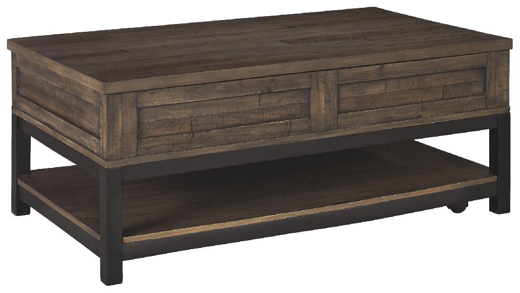 Image of Johurst - LIFT TOP COCKTAIL TABLE - Grayish Brown