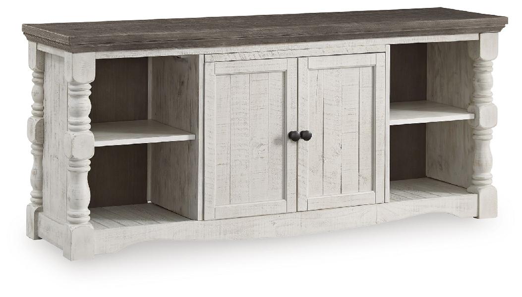 Image of Havalance - Extra Large TV Stand - 2 Doors - Brown / Beige