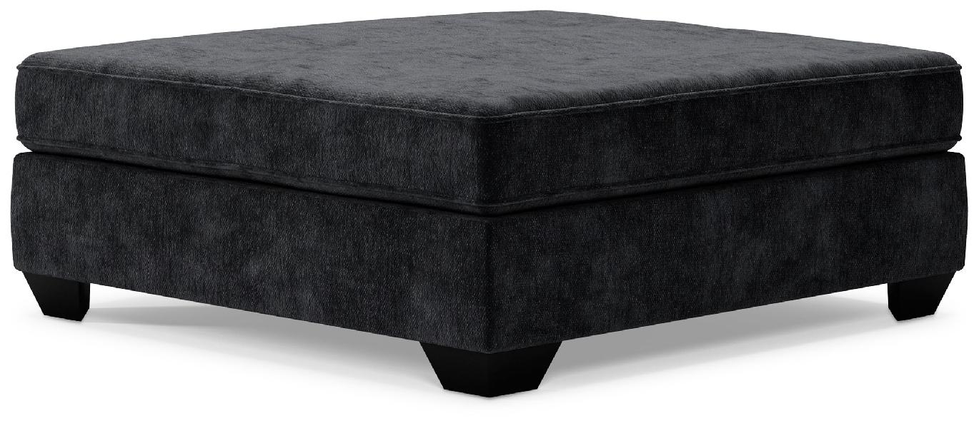Image of Lavernett - Oversized Accent Ottoman - Charcoal