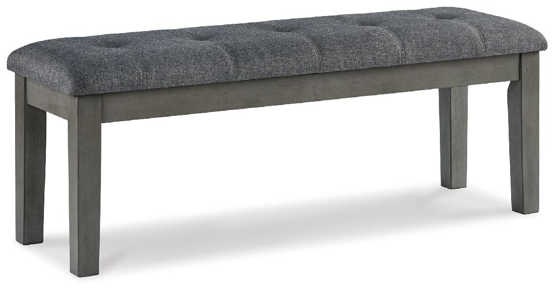 Image of Hallanden - Large UPH Dining Room Bench - Black / Gray