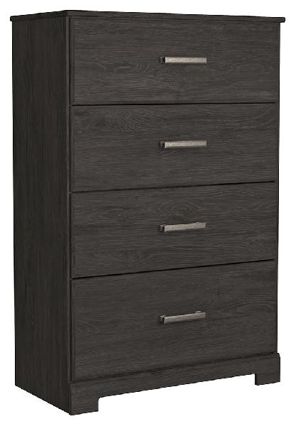 Image of Belachime - Four Drawer Chest - Charcoal