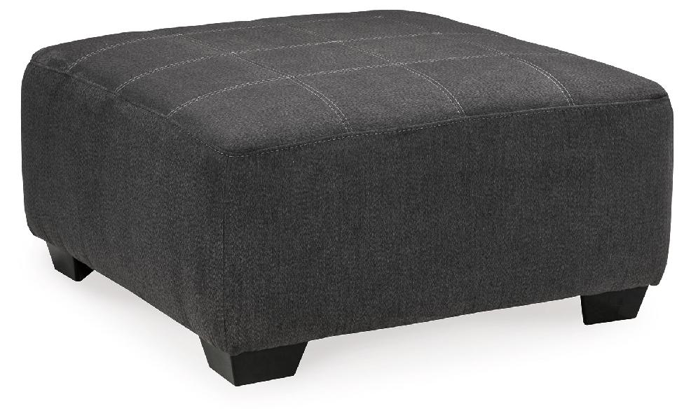 Image of Ambee - Oversized Accent Ottoman - Slate
