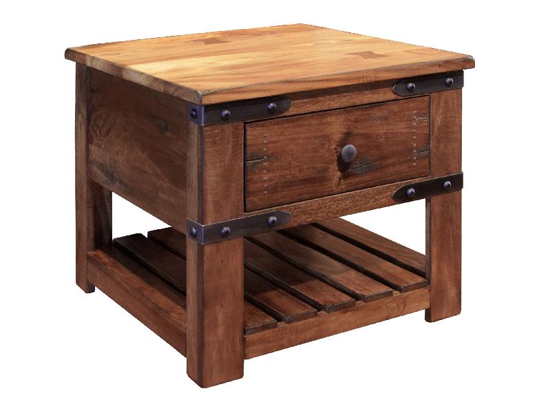 Image of Parota - End Table - Cinnamon Brown