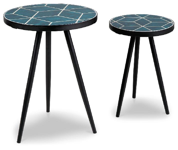 Image of Clairbelle - Accent Table (Set of 2) - Teal