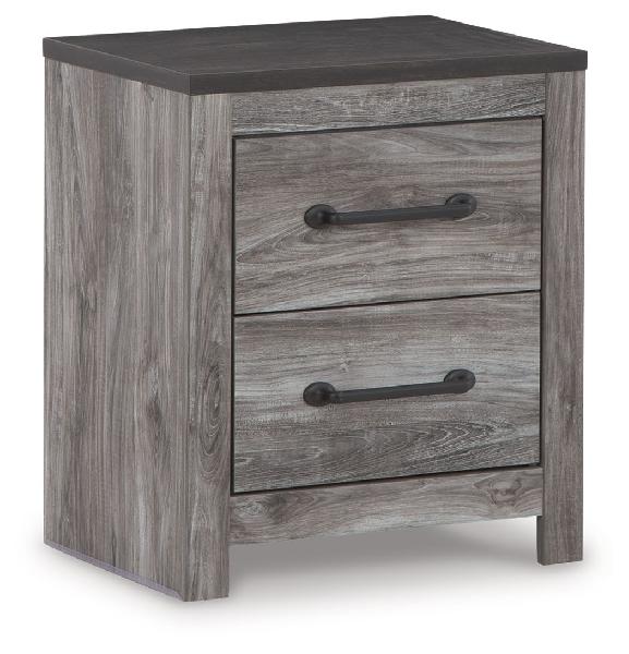 Image of Bronyan - Two Drawer Night Stand - Dark Gray