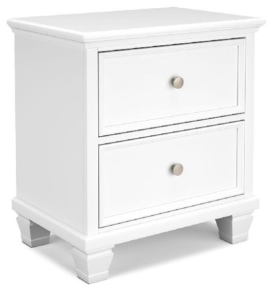 Image of Fortman - Two Drawer Night Stand - White