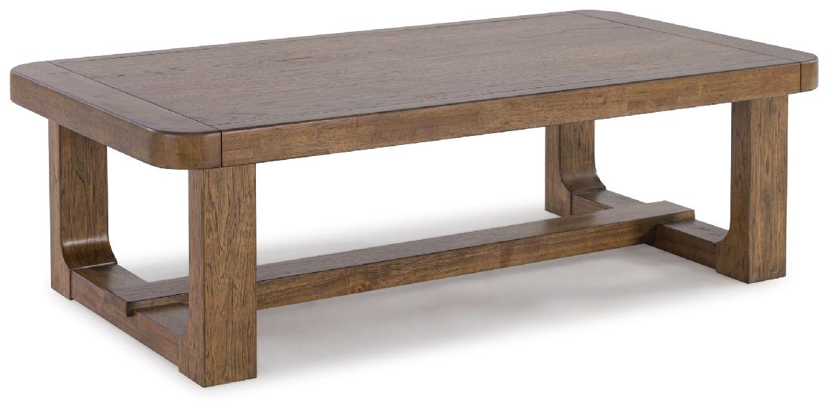 Image of Cabalynn - Rectangular Cocktail Table - Light Brown