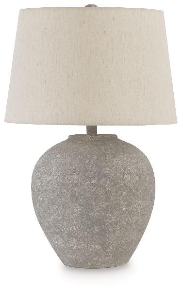 Image of Dreward - Paper Table Lamp - Distressed Gray