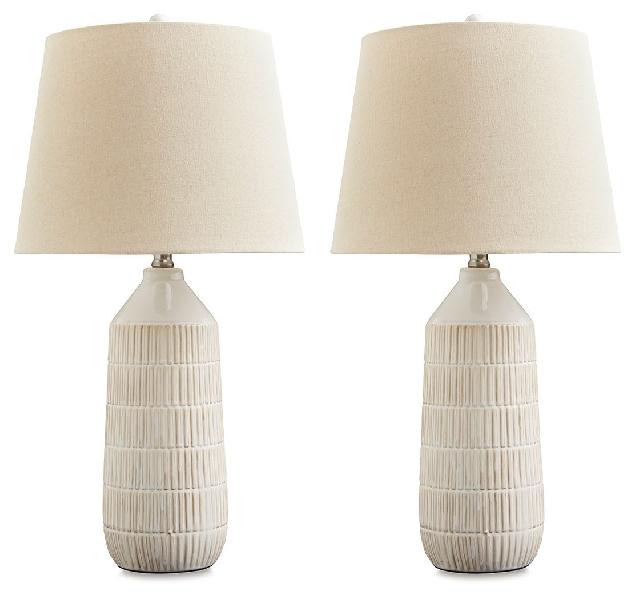Image of Willport - Ceramic Table Lamp (Set of 2) - Off White